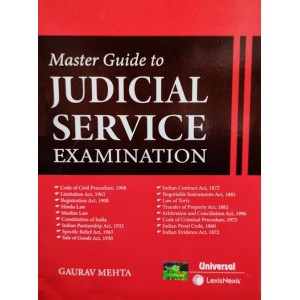 Universal's Master Guide to Judicial Service Examinations 2023 & Other Competitive Examinations by Gaurav Mehta [JMFC] | LexisNexis
